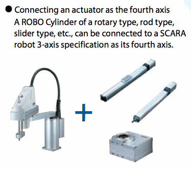 SCARA robot example of adding another actuator